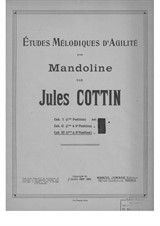 Melodische Etüden für die Mandoline Heft 3