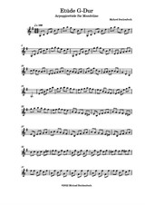 Arpeggioetüde in G-Dur für Mandoline