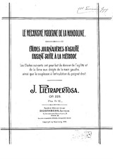 Le mecanisme moderne de la Mandoline - Etüden für Mandoline